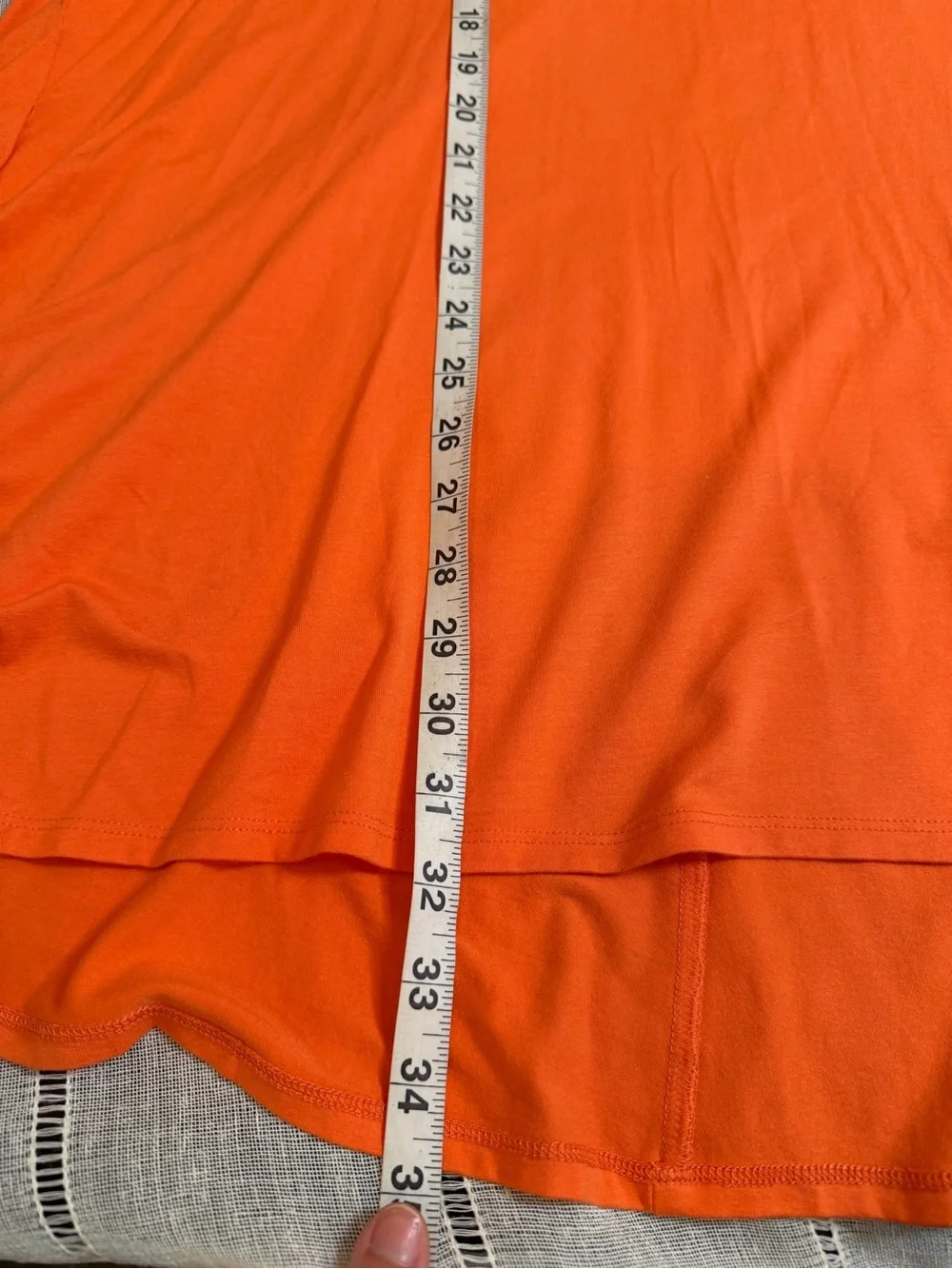 Eileen Fisher  Dress Orange Knee Length Quarter Sleeve Dress Size 3x  W Pockets
